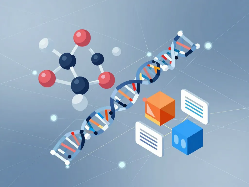 Bloc de construction illustration sciences et technologie