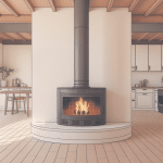 chevetre cheminée intégré plancher et charpente