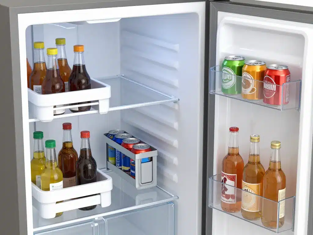 Différents types range bouteille frigo usages