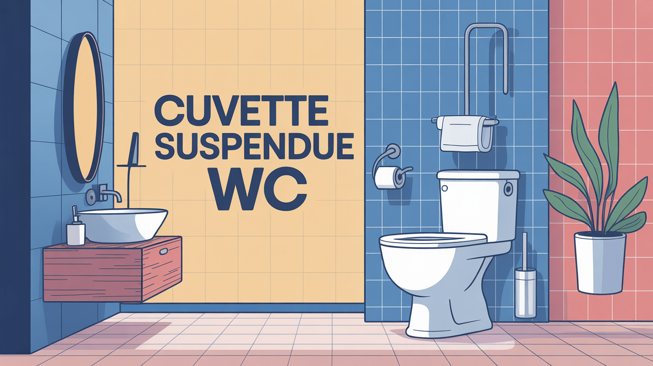 illustration cuvette suspendu wc design avantages