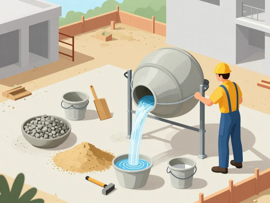 Methode pratique dosage ciment beton betonniere chantier