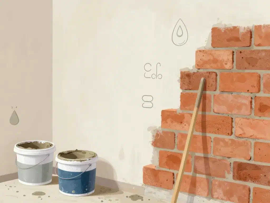 préparation support enduit par temps humide