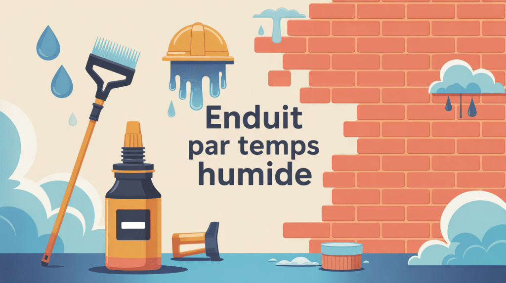 application enduit par temps humide façade