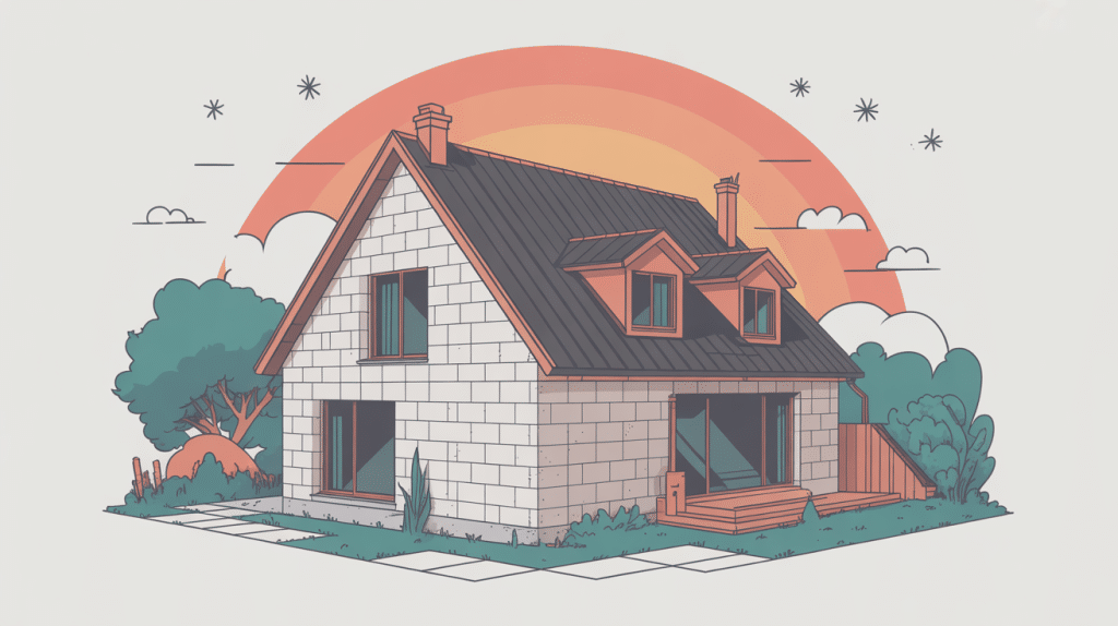 Coupe mur epaisseur plaque beton maison Phenix