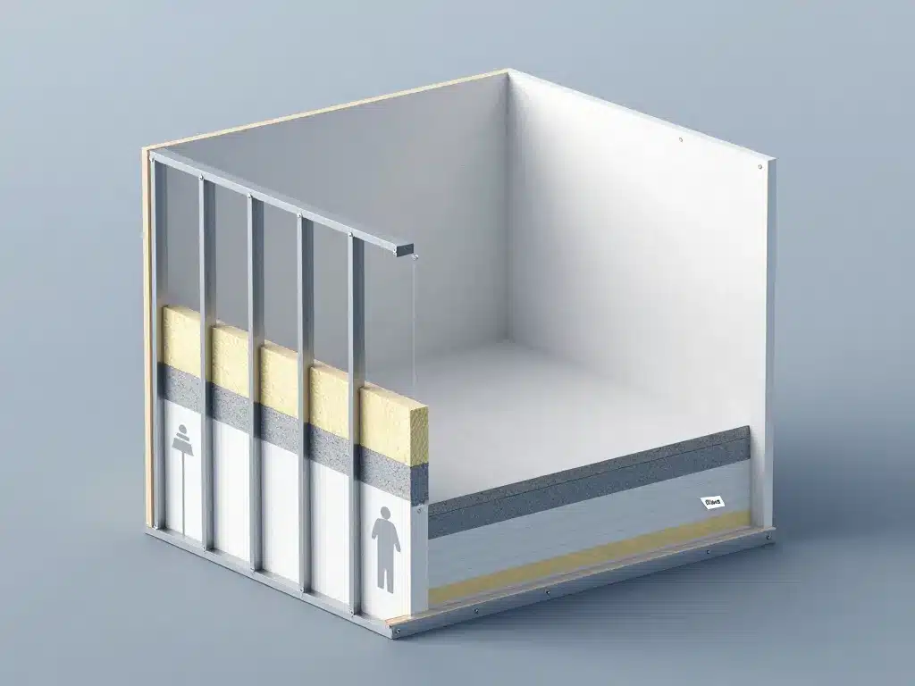 Schema structure mur epaisseur plaque beton maison Phenix