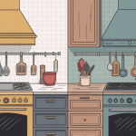 illustration évier en grès ou céramique côte à côte dans une cuisine