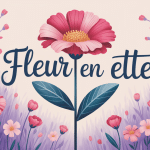 illustration fleur en ette ambiance champêtre et raffinée