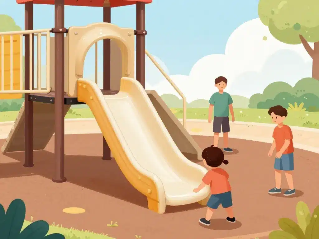 glissiere toboggan zone sécurisée structure solide