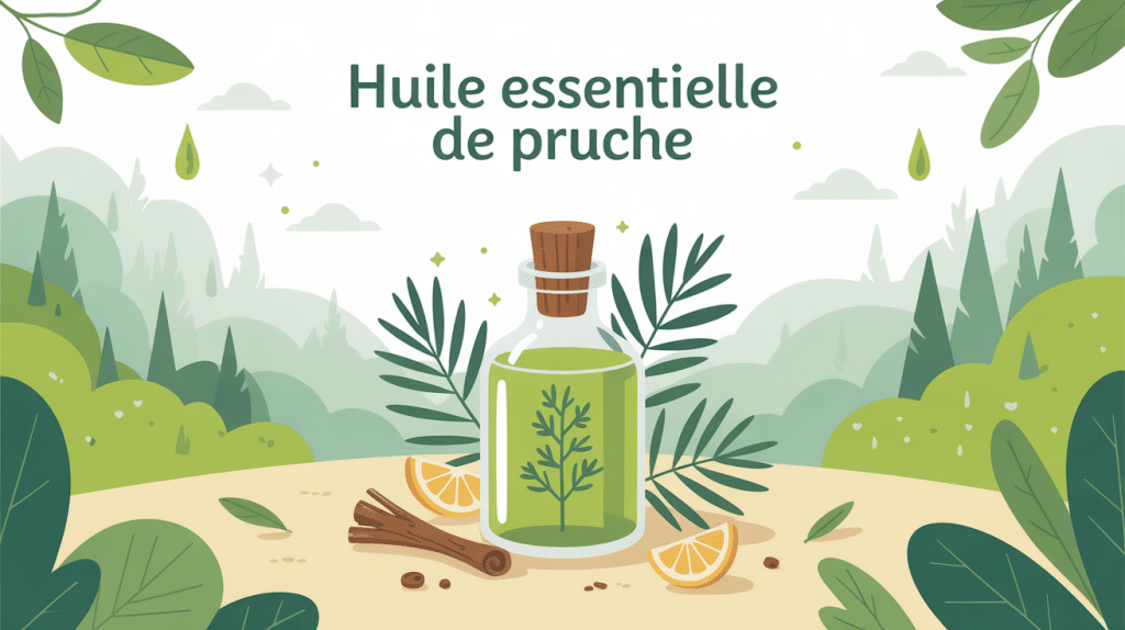 illustration he pruche huile essentielle bienfaits