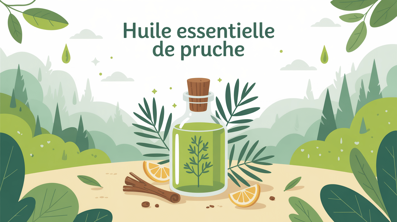 illustration he pruche huile essentielle bienfaits