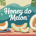 honey do melon entier et en tranches sur table estivale