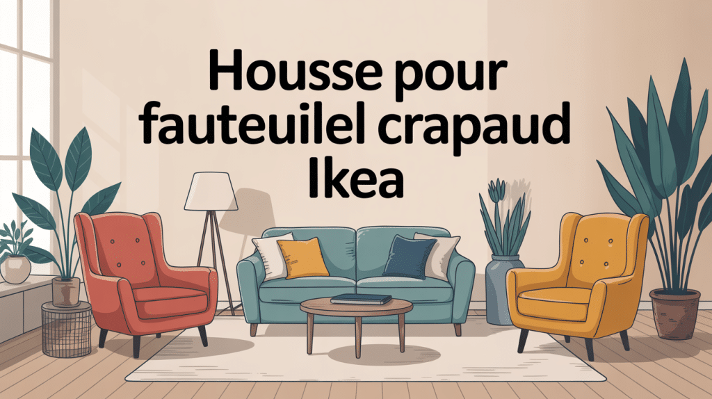 housse pour fauteuil crapaud ikea en salon chaleureux