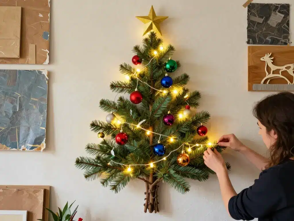 Création DIY sapin mural personnalisé et original