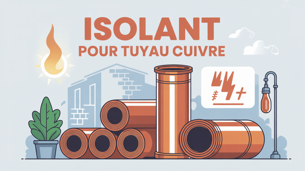illustration isolant tuyau cuivre maison