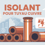 illustration isolant tuyau cuivre maison
