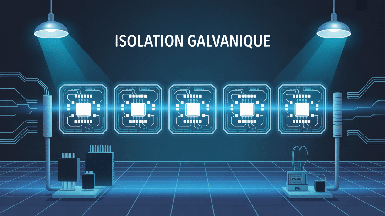 isolation galvanique barrière circuits électronique