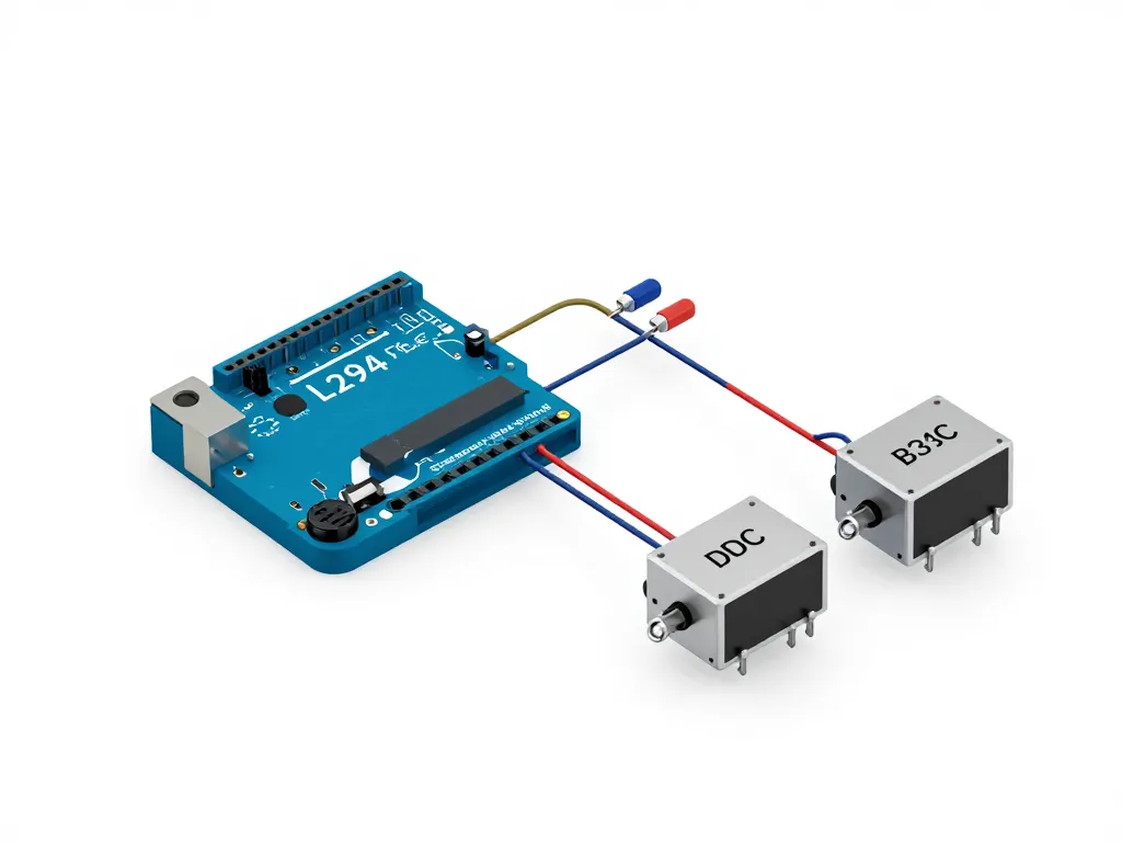 Diagramme de câblage L293D avec Arduino et deux moteurs DC