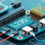 Schéma didactique du L293D avec moteurs et microcontrôleurs