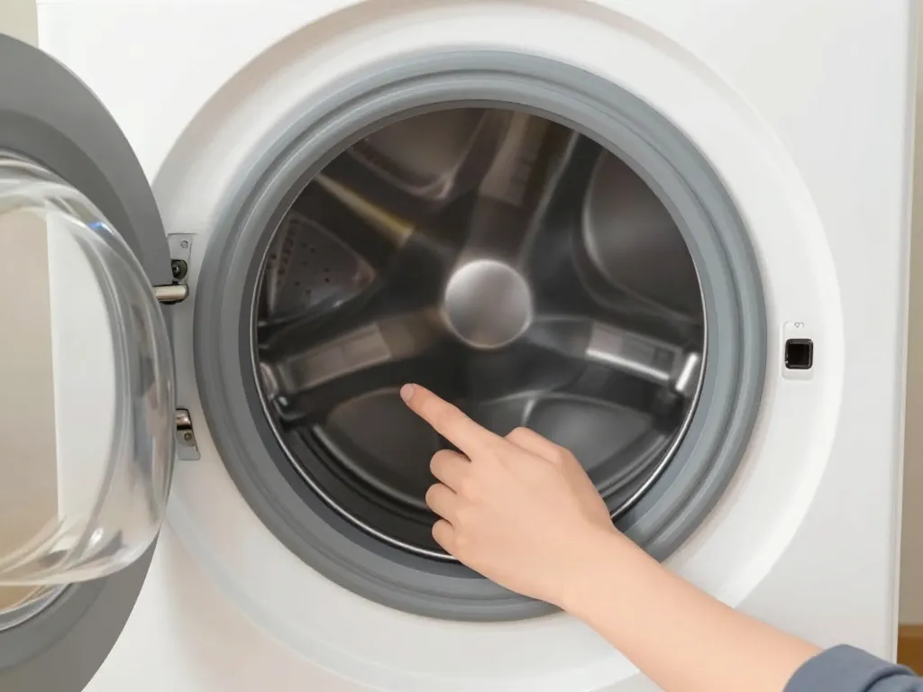 machine à laver bruit marteau piqueur illustration vérification stabilité