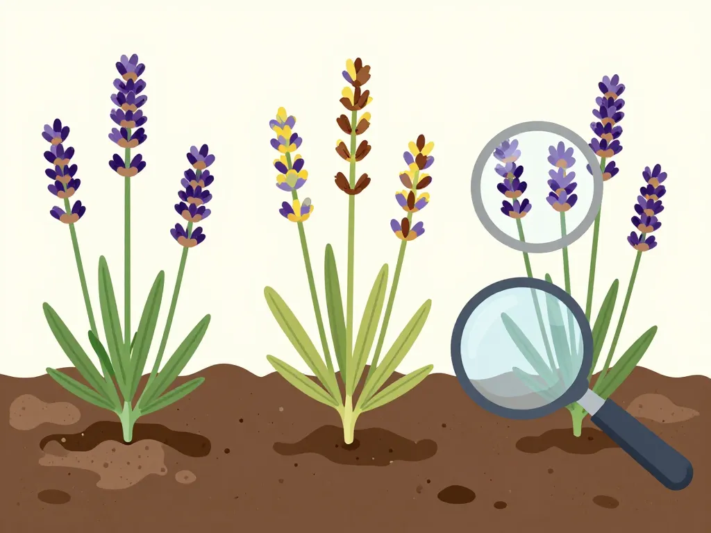 symptômes maladie lavande qui sèche au jardin