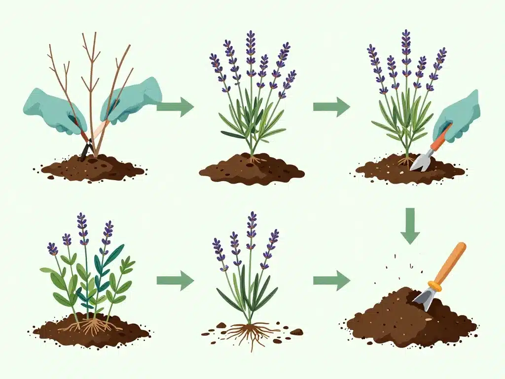 gestes d'urgence maladie lavande qui sèche à traiter