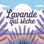 maladie lavande qui sèche dans un jardin provençal stylisé