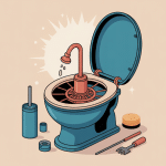 illustration mecanisme chasse d'eau ancien modele