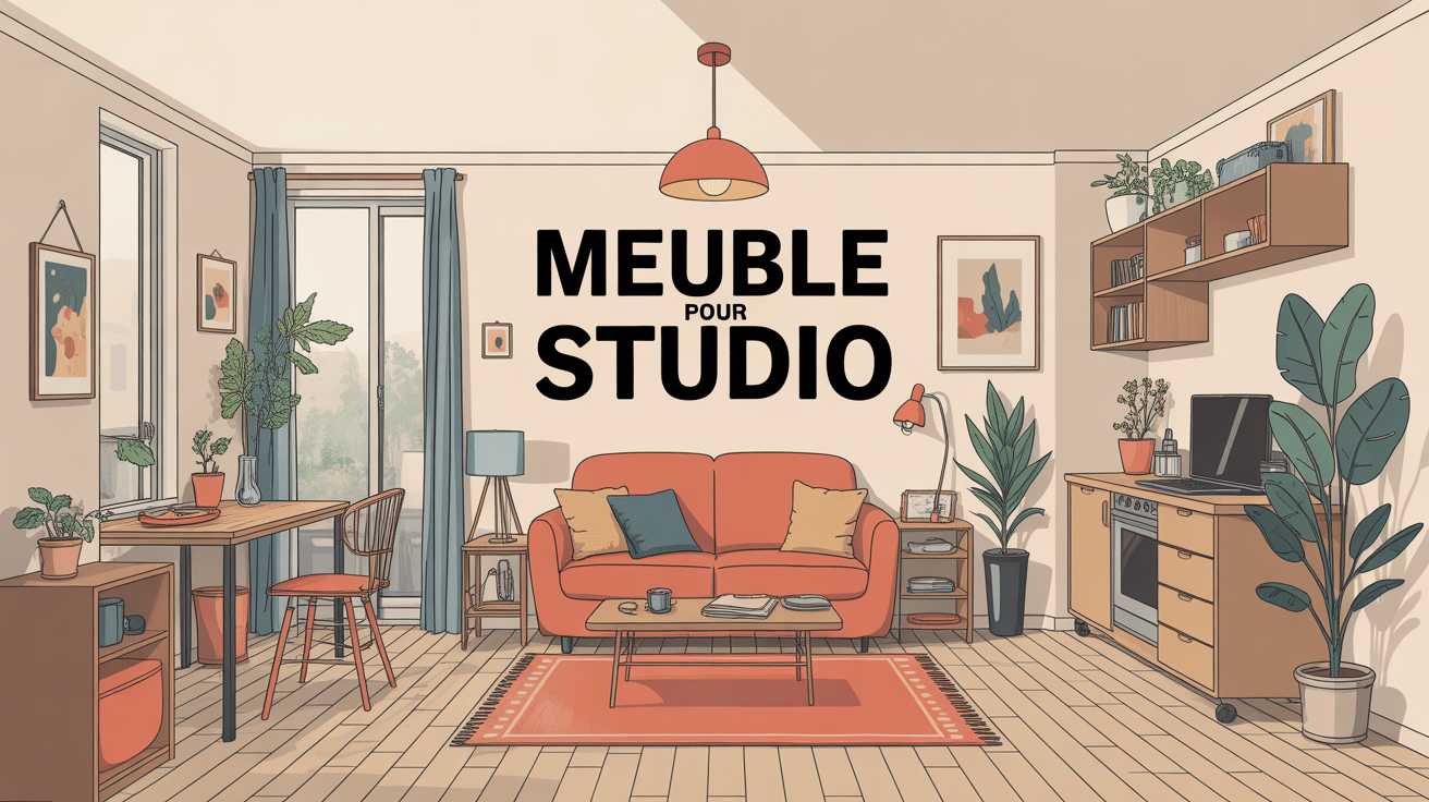 meuble pour studio vue globale aménagement moderne