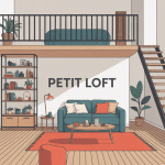 Illustration d'un petit loft moderne et compact