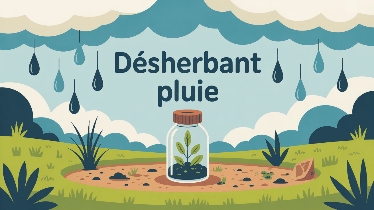 peut on mettre du désherbant quand il pleut image jardin pluie