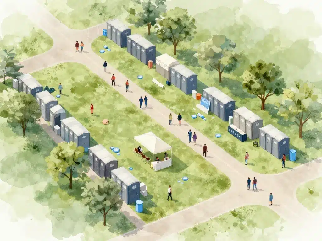 plomberie event implantation sanitaires site evenementiel