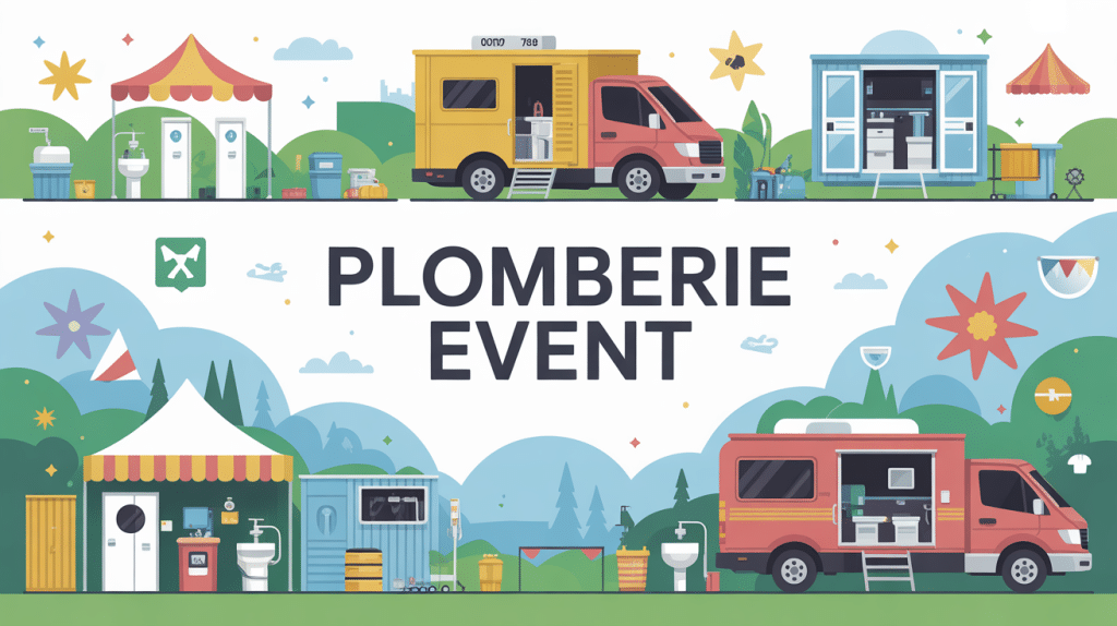 plomberie event evenement plein air logistique sanitaire