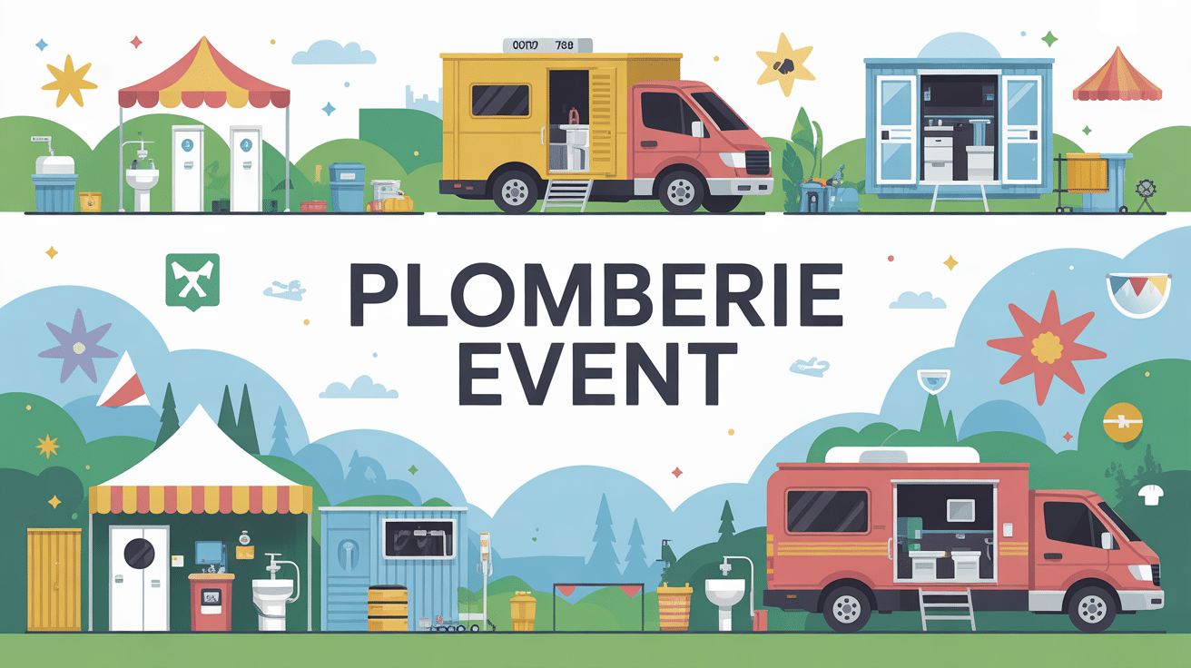 plomberie event evenement plein air logistique sanitaire