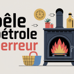 pourquoi mon poêle à pétrole se met il en erreur illustration vectorielle rassurante