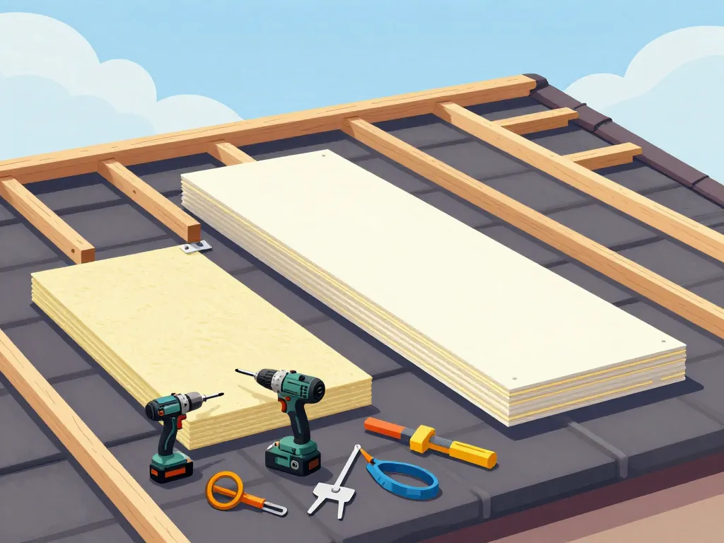 préparer pose panneau sandwich toiture préparation outil