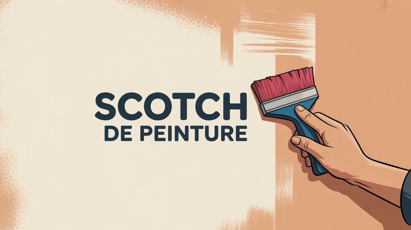 Illustration quand enlever scotch peinture pour finition nette