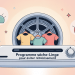 illustration programme sèche-linge pour ne pas rétrécir