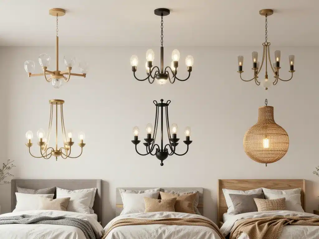 différents styles de lustre moderne pour chambre ambiance cosy