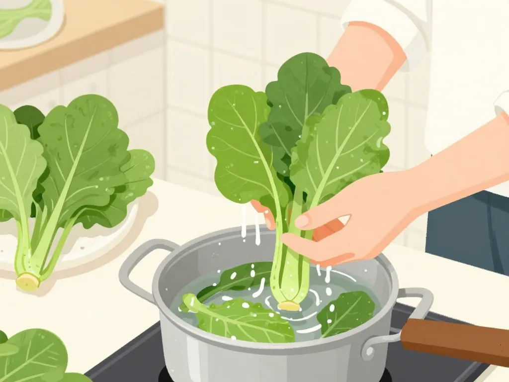 préparation feuille de butternut cuisine sécurisée