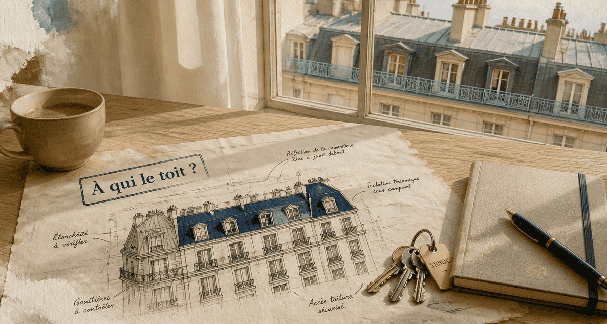 a qui appartient le toit dans une copropriété plan architectural