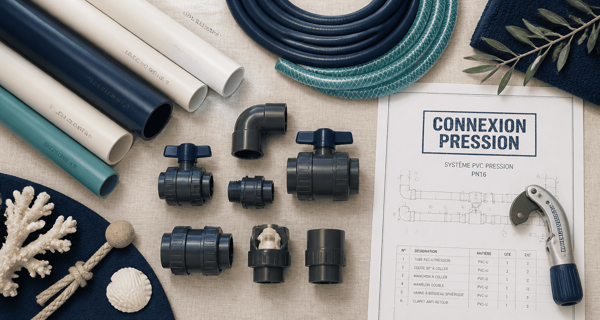 connexion pression tubes pvc-u et raccords