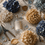 hortensia comment les faire secher fleurs séchées