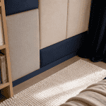 isolation phonique mur chambre sans travaux panneau tissu rideau