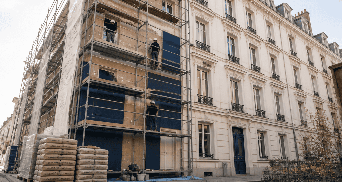 Obligation isolation extérieure immeuble ancien en rénovation