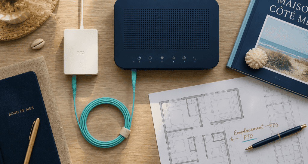 ou placer boitier fibre optique dans une maison sur bureau design