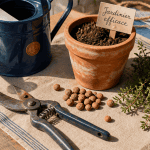 outils jardinier facile sur table