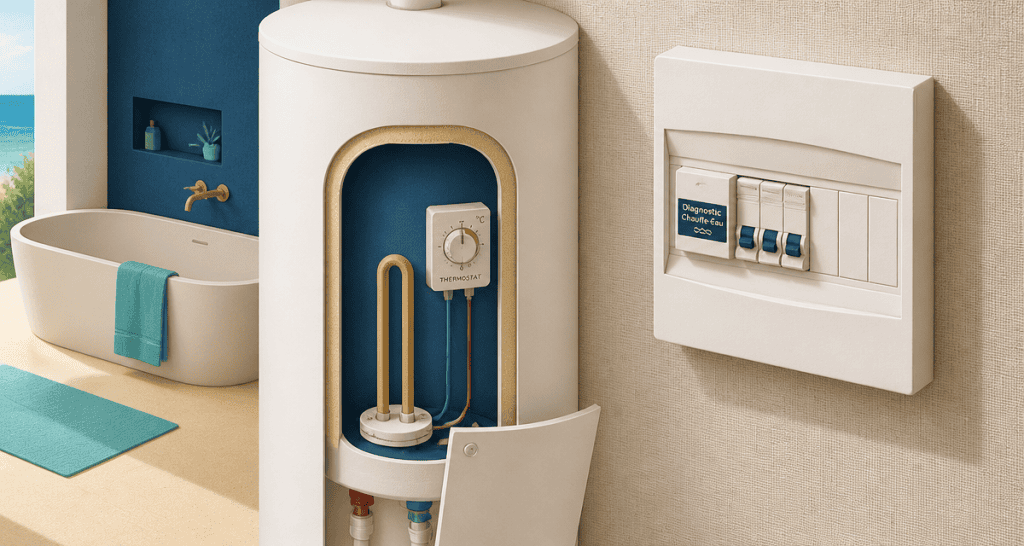 plus d eau chaude chauffe eau salle de bain