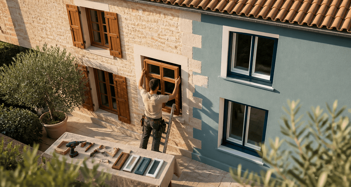 pvc ou bois pour les fenetres façade rénovée artisan