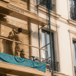 Ravalement ITE sur façade immeuble ancien en rénovation