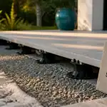 Inconvénient terrasse sur plot : dalles sur plots réglables